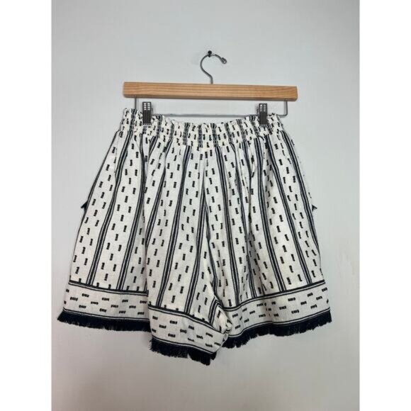 NEW Hunter Bell Helene Clip Dot Smocked Short Women's White Size: Small - Picture 5 of 6